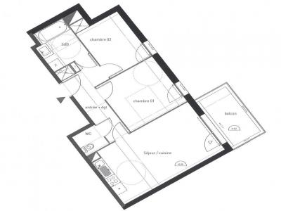 For rent Vertou 3 rooms 56 m2 Loire atlantique (44120) photo 0