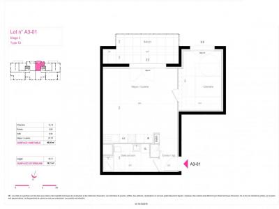For rent Mulhouse 2 rooms 49 m2 Haut rhin (68200) photo 1