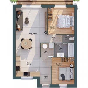 For sale Saint-hymer 4 rooms 64 m2 Calvados (14130) photo 2