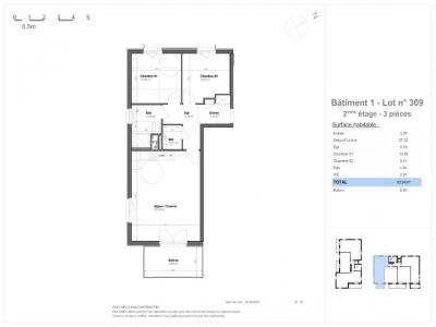 For rent Mulhouse 3 rooms 62 m2 Haut rhin (68100) photo 1