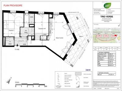 Louer Appartement 60 m2 Angers