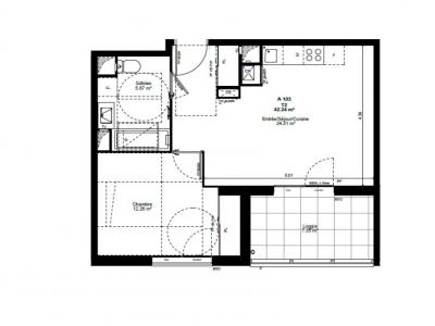 For rent Albertville 2 rooms 42 m2 Savoie (73200) photo 0