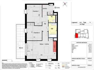Annonce Location 3 pices Appartement Sorinieres 44