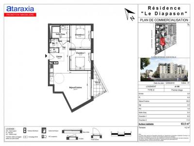 Louer Appartement 63 m2 Tours