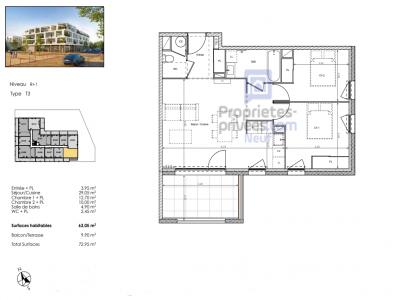 Annonce Vente 3 pices Appartement Beziers 34