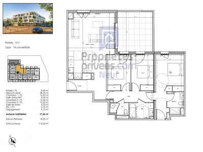 For sale Beziers 4 rooms 97 m2 Herault (34500) photo 1