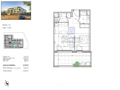 For sale Beziers 1 room 41 m2 Herault (34500) photo 1
