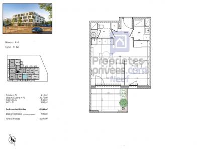 For sale Beziers 1 room 41 m2 Herault (34500) photo 1