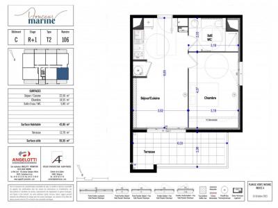 Annonce Location 2 pices Appartement Serignan 34