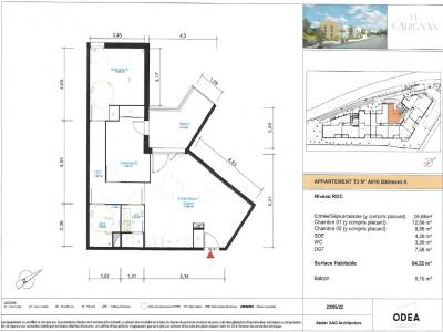 For rent Balaruc-les-bains 3 rooms 64 m2 Herault (34540) photo 0