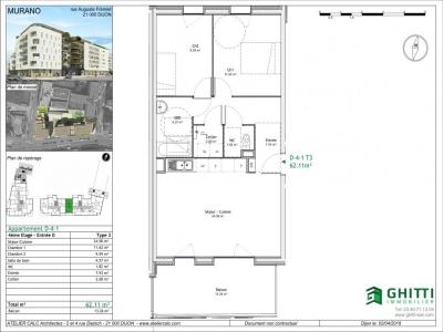 For rent Dijon 3 rooms 62 m2 Cote d'or (21000) photo 1