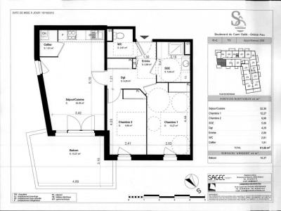 Louer Appartement 61 m2 Pau