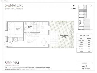 For rent Dijon 2 rooms 43 m2 Cote d'or (21000) photo 1