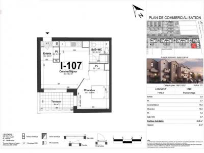 For rent Tours 2 rooms 40 m2 Indre et loire (37100) photo 1