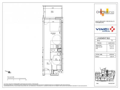 For rent Strasbourg 1 room 22 m2 Bas rhin (67100) photo 1