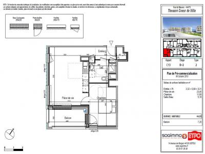 Annonce Location 2 pices Appartement Thouare-sur-loire 44