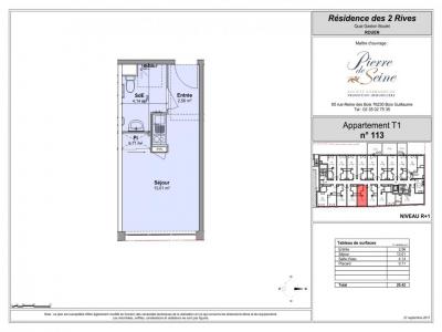 For rent Rouen 1 room 20 m2 Seine maritime (76000) photo 1