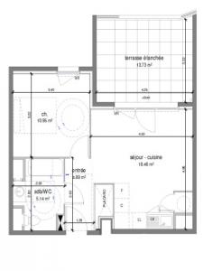 For rent Castelnau-le-lez 2 rooms 39 m2 Herault (34170) photo 1