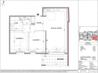 For rent Metz 3 rooms 65 m2 Moselle (57000) photo 1