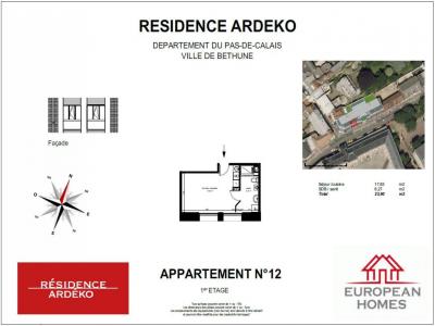 For rent Bethune 1 room 23 m2 Pas de calais (62400) photo 1