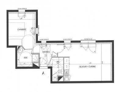 For rent Nantes 2 rooms 43 m2 Loire atlantique (44300) photo 3