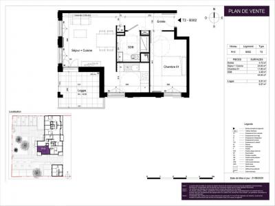 For rent Rennes 2 rooms 44 m2 Ille et vilaine (35000) photo 1