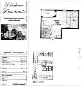 For rent Orleans 2 rooms 45 m2 Loiret (45100) photo 1