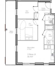 For rent Strasbourg 3 rooms 58 m2 Bas rhin (67200) photo 1