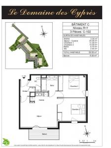 For rent Cenon 3 rooms 56 m2 Gironde (33150) photo 1