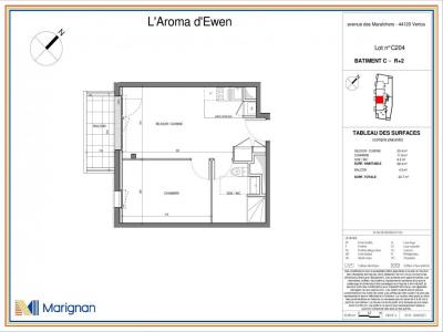 Louer Appartement Vertou 585 euros