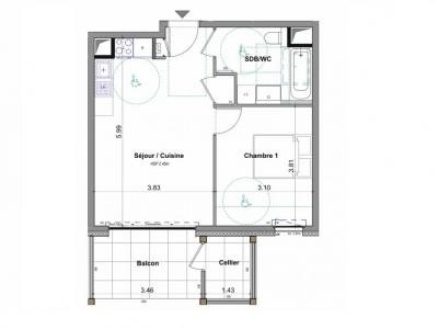 Acheter Appartement 41 m2 Feternes
