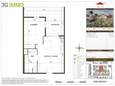 Annonce Vente 2 pices Appartement Baie-mahault 971