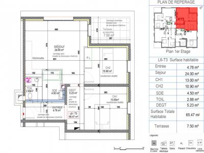 For sale Vetraz-monthoux 3 rooms 65 m2 Haute savoie (74100) photo 1