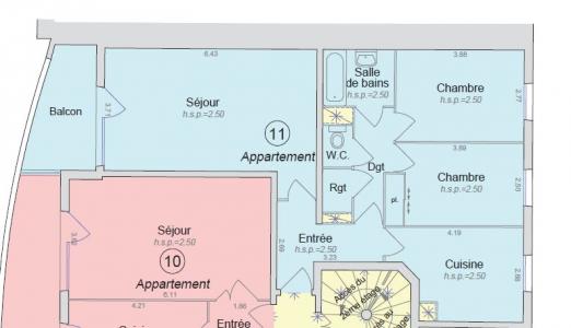 Annonce Vente 3 pices Appartement Villeurbanne 69