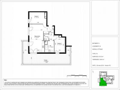 For rent Sennecey-les-dijon 3 rooms 61 m2 Cote d'or (21800) photo 3