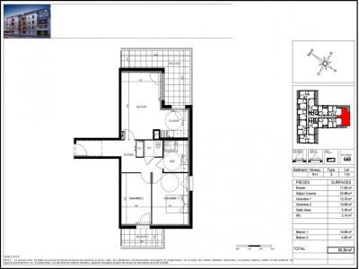 Annonce Location 3 pices Appartement Joue-les-tours 37