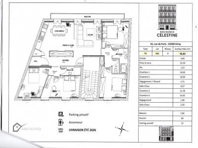 Acheter Appartement Vichy 360000 euros