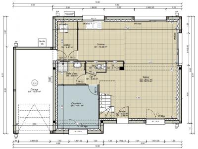 For sale Franqueville-saint-pierre 3 rooms 95 m2 Seine maritime (76520) photo 1
