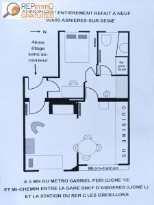 Louer Appartement Asnieres-sur-seine 880 euros