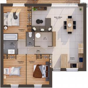Acheter Maison 82 m2 Saint-julien-l'ars