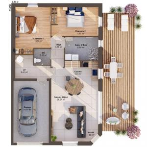 Acheter Maison 76 m2 Asnieres-sur-nouere