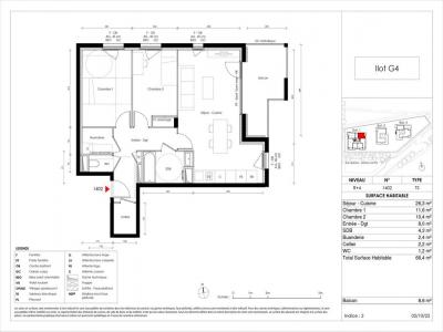 Annonce Location 3 pices Appartement Bron 69