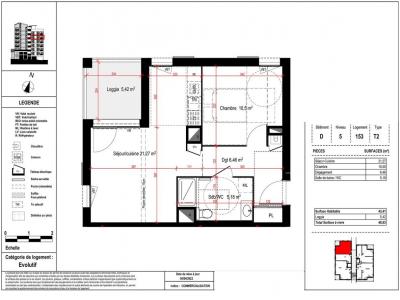Annonce Location 2 pices Appartement Lyon-7eme-arrondissement 69
