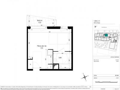 For rent Chenove 1 room 29 m2 Cote d'or (21300) photo 2