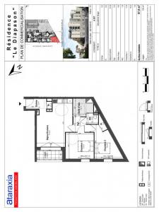 For rent Tours 3 rooms 57 m2 Indre et loire (37100) photo 2