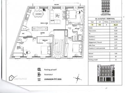 For sale Vichy 5 rooms 95 m2 Allier (03200) photo 3