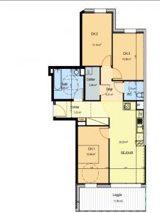 For rent Maizieres-les-metz 4 rooms 78 m2 Moselle (57210) photo 1