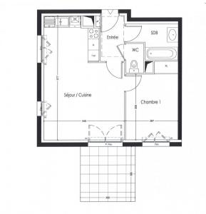 For rent Saint-herblain 2 rooms 46 m2 Loire atlantique (44800) photo 3