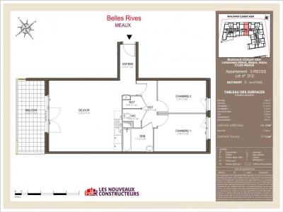 For rent Meaux 3 rooms 66 m2 Seine et marne (77100) photo 3
