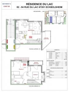 For rent Eckbolsheim 3 rooms 56 m2 Bas rhin (67201) photo 1